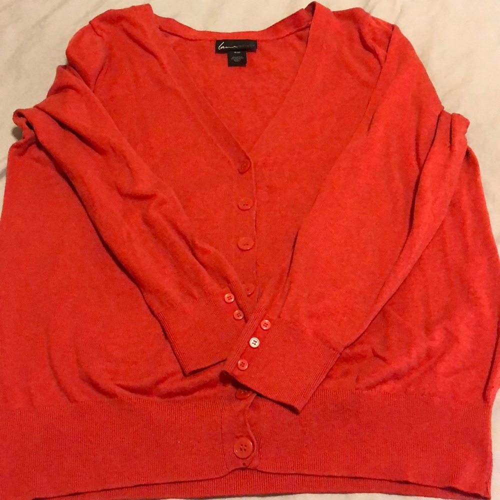 Orange cardigan